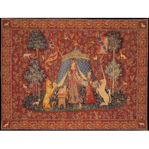 Gobelín Tapisserie  La Dame a licorne  a  mon seul desir